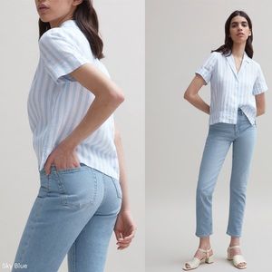 Everlane Cheeky Straight Jean in Sky Blue